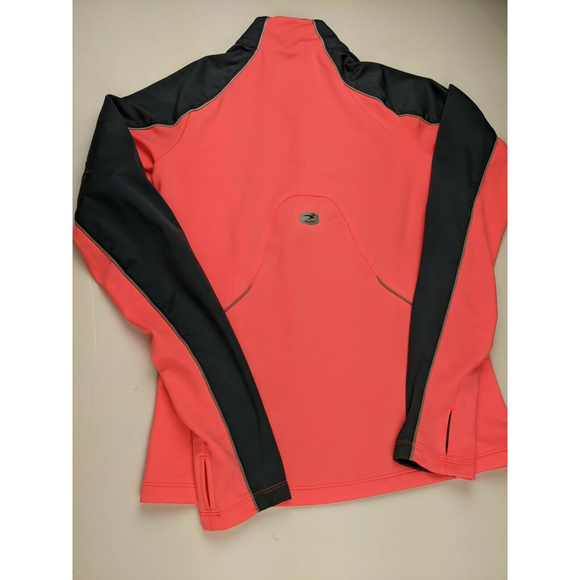 Sugoi Pullover Womens S Flamingo Pink Gray Quarter Zip Triathlon Finisher Sport - Picture 2 of 8